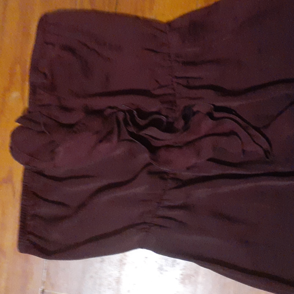 Banana Republic Strapless dress UGC color Burgundy - Picture 2 of 5